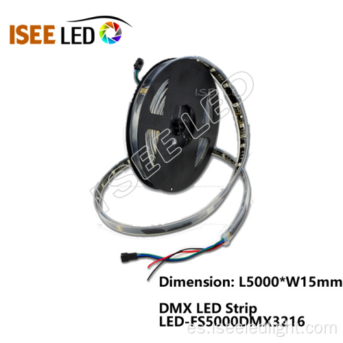 DMX Control LED RGB Strip para iluminación lineal